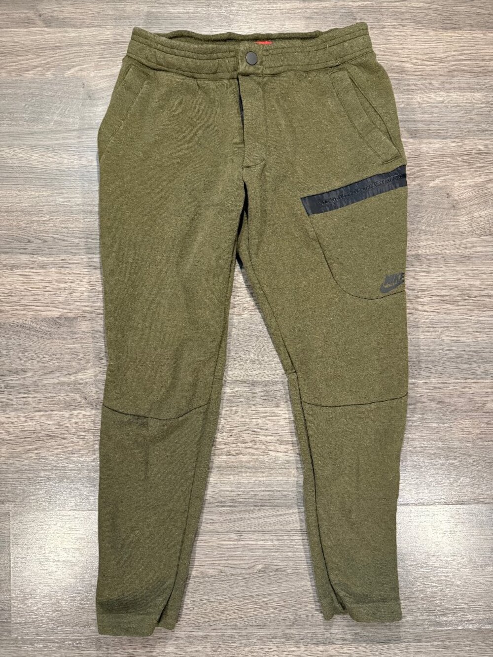 Nike Men's Tech Fleece Joggers - Olive Green